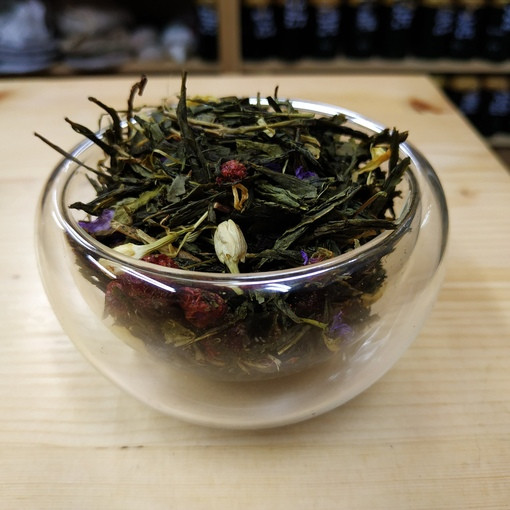 Зелёный чай Для Мамы с жасмином и клубникой 50 гр.
